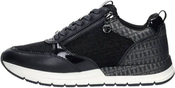 Tamaris Sneakers met sleehak vrijetijdsschoen lage schoen veterschoen met trendy metallic-details - Foto 5