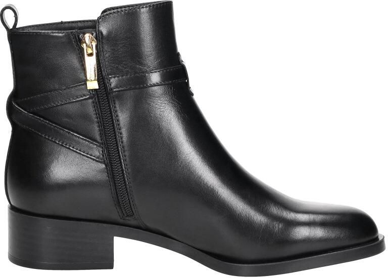 Tamaris Enkellaarsjes 'Damen Stiefelette 1-25321-43-001 Echt Leder in schwarz' zwart