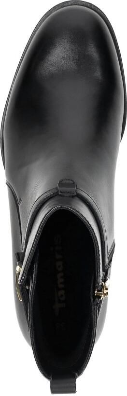 Tamaris Laarsjes blokhak business schoen ankleboots met t-logo decoratie - Foto 10