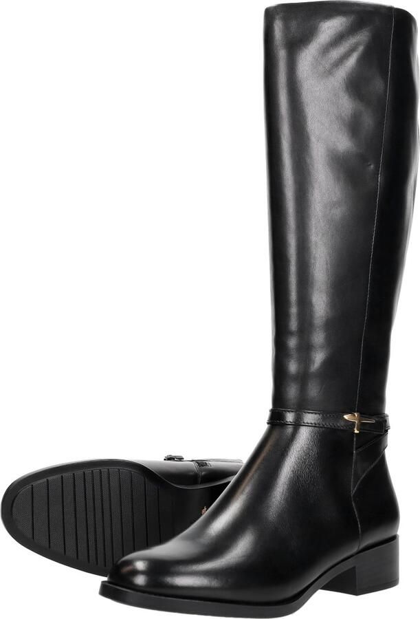 Tamaris Laarzen Blokhak lange laars met T-logo element - Foto 5