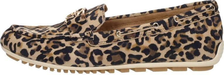 Tamaris Loafers van leer met labeldetails - Foto 4