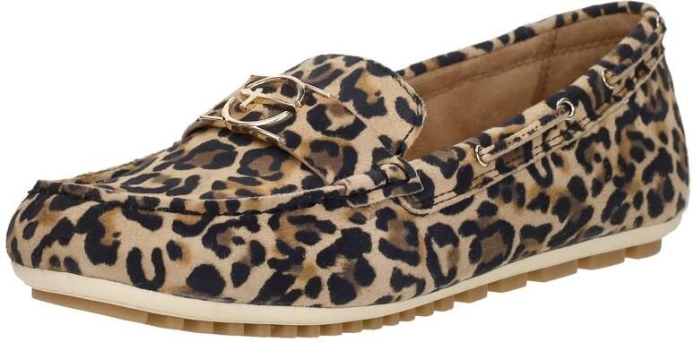 Tamaris Loafers van leer met labeldetails - Foto 7