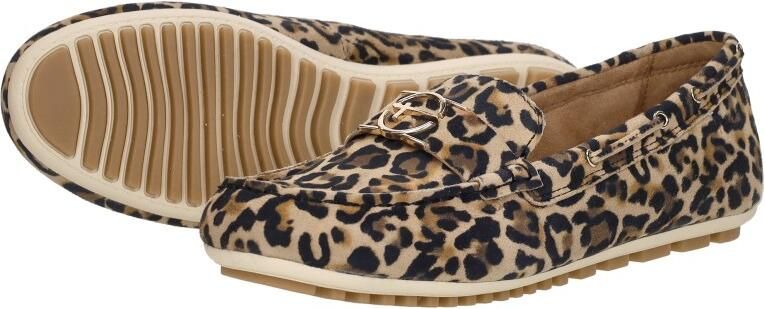 Tamaris Loafers van leer met labeldetails - Foto 8