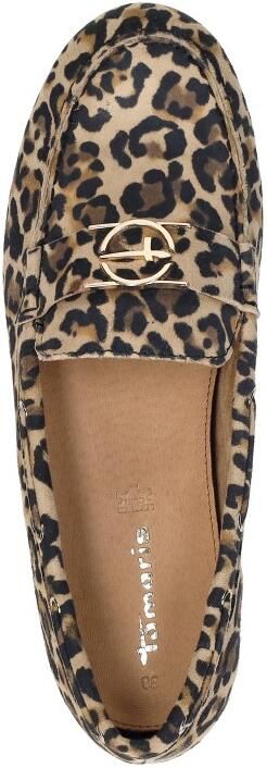 Tamaris Loafers van leer met labeldetails - Foto 10