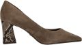 Tamaris Pumps taupe Suède Dames - Bruin