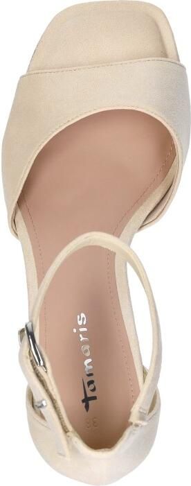 Tamaris damessandaaltjes 1-28318-46-251 damesschoenen elegant textiel beige - Foto 8