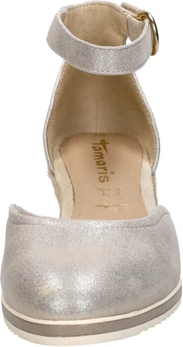 Tamaris Gouden Champagne Leren Espadrille met Klittenband Yellow Dames - Foto 7