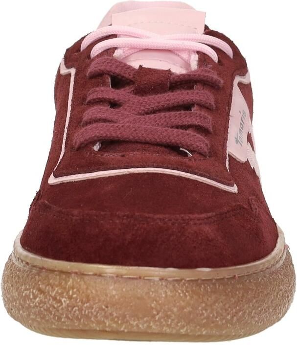 Tamaris Plateausneakers vrijetijdsschoen lage schoen veterschoen met contrast bies - Foto 4