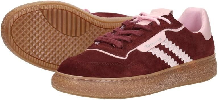 Tamaris Plateausneakers vrijetijdsschoen lage schoen veterschoen met contrast bies - Foto 6