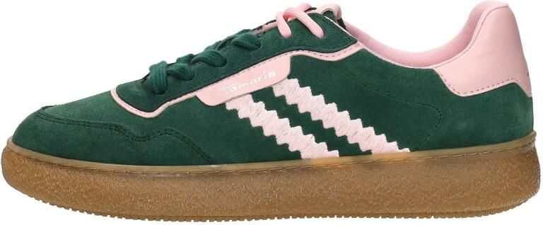 Tamaris Plateausneakers vrijetijdsschoen lage schoen veterschoen met contrast bies - Foto 2