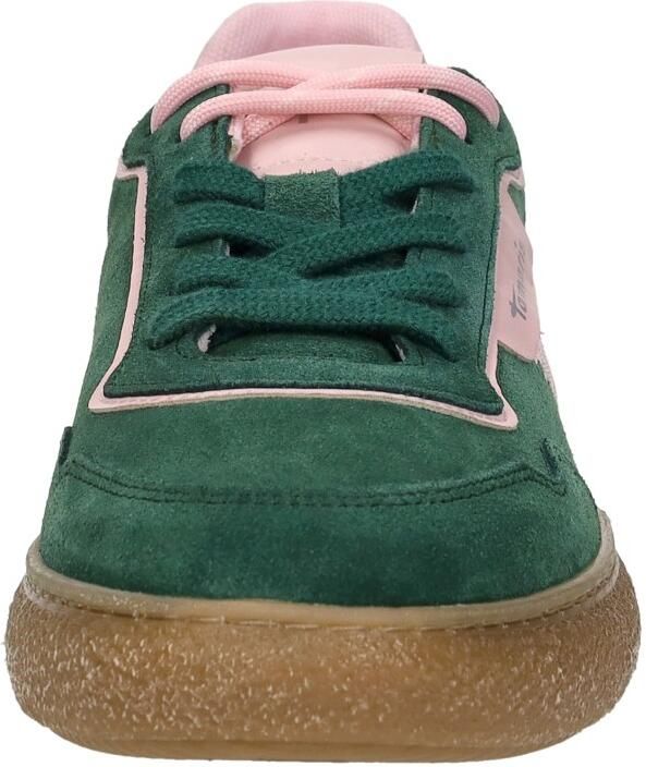 Tamaris Plateausneakers vrijetijdsschoen lage schoen veterschoen met contrast bies - Foto 3