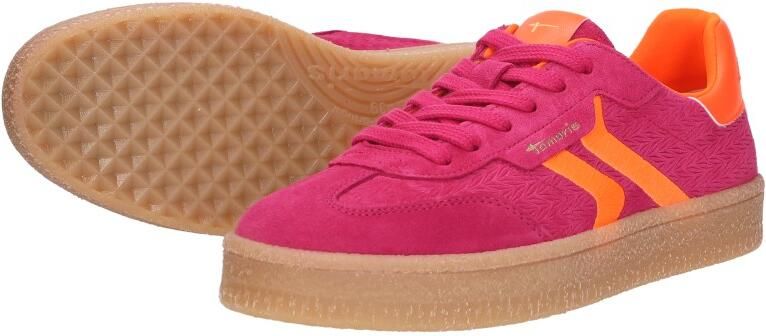 Tamaris leren damestrainers 1-23723-44 5B3 Lage damesschoen M2372344 Roze - Foto 11