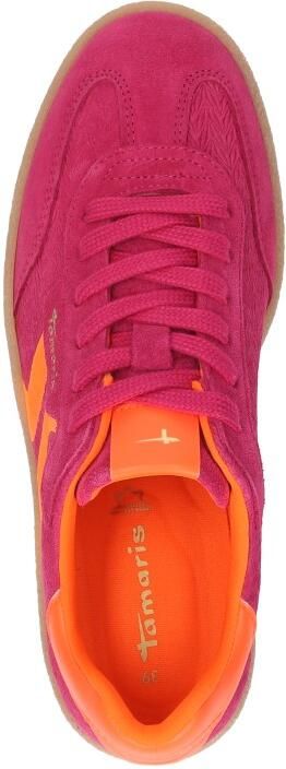 Tamaris leren damestrainers 1-23723-44 5B3 Lage damesschoen M2372344 Roze - Foto 13