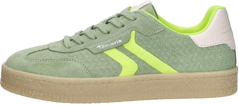 Tamaris Sneakers groen Leer Dames - Foto 7