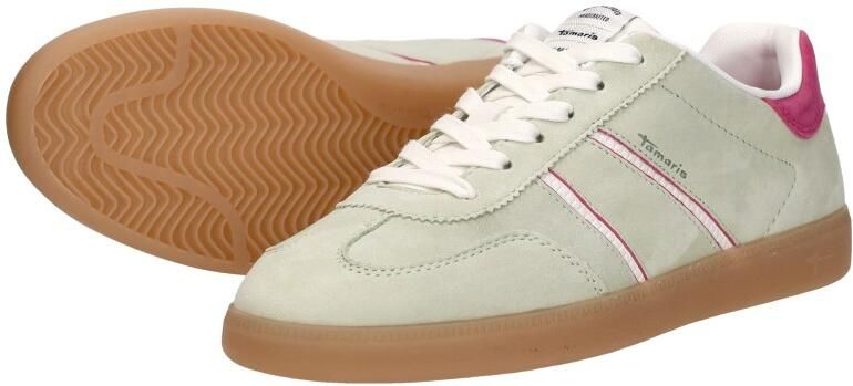 Tamaris Sneakers groen Leer Dames - Foto 13