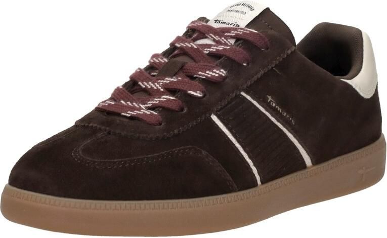 Tamaris Sneaker 1-23624-43-304 Dames Lage Damesschoenen Leer Donkerbruin - Foto 6