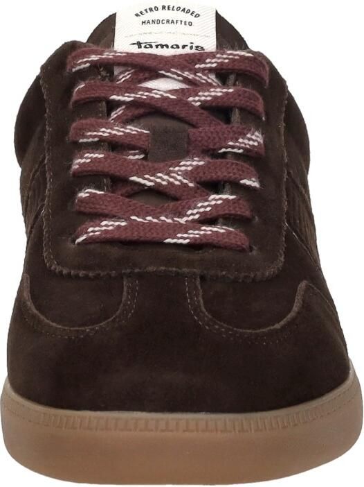 Tamaris Sneaker 1-23624-43-304 Dames Lage Damesschoenen Leer Donkerbruin - Foto 4