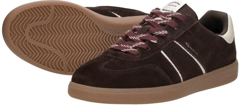 Tamaris Sneaker 1-23624-43-304 Dames Lage Damesschoenen Leer Donkerbruin - Foto 9