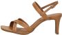 Tango | Ava 6 f camel cross sandal covered heel sole - Thumbnail 4