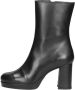 Tango | Nadine 5 h black leather boot covered heel - Thumbnail 2