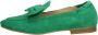 Tango Shoes Tango Nicolette 9d Green Kid Suede Loafer Dames loafer loafers Groene schoenen Groene loafer - Thumbnail 2