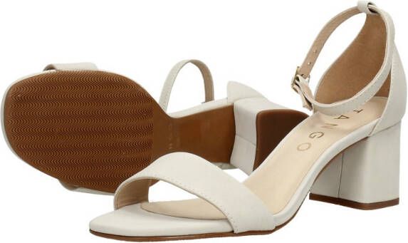 Tango | Brooklynn 15 a off white nubuck mule ankle strap covered heel sole - Foto 4
