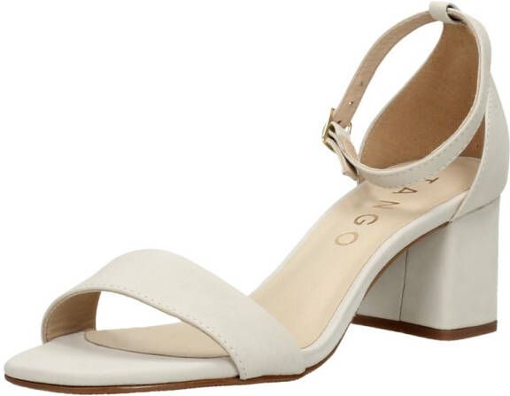Tango | Brooklynn 15 a off white nubuck mule ankle strap covered heel sole - Foto 3