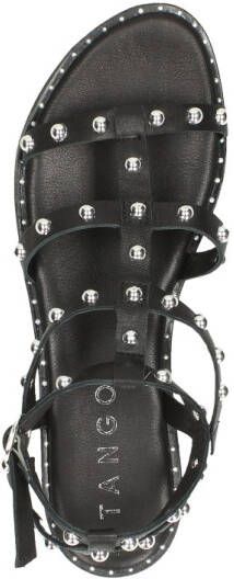Tango | Mila 32 b black straps sandal studs black sole+studs - Foto 9