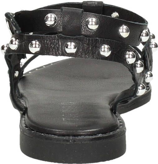 Tango | Mila 32 b black straps sandal studs black sole+studs - Foto 5