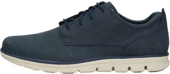 Timberland Blauwe Sneakers met Platte Rubberen Zool