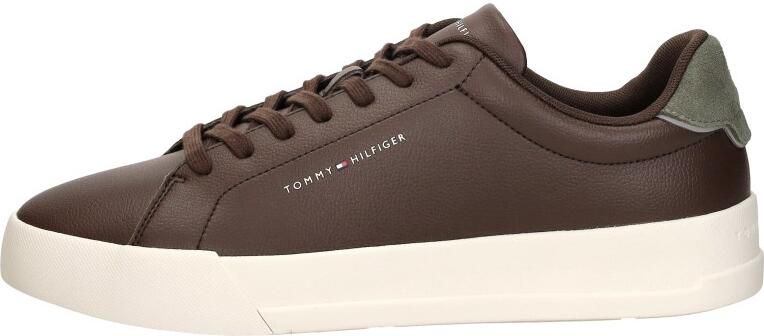Tommy Hilfiger Sneakers van mix van leer en textiel met labelopschrift - Foto 9