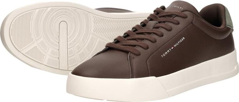 Tommy Hilfiger Sneakers van mix van leer en textiel met labelopschrift - Foto 13