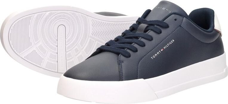 Tommy Hilfiger Sneakers TH COURT LTH DETAIL ESS vrijetijdsschoen lage schoen veterschoen met zijlijk logo-opdruk - Foto 11
