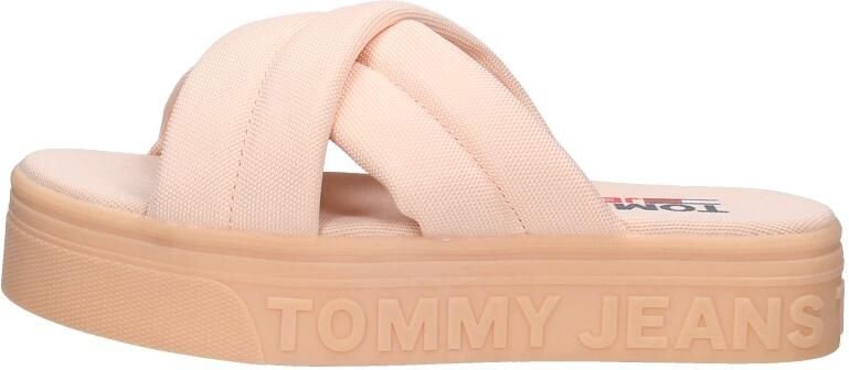 Tommy Hilfiger Tommy Jeans Flatform Sandal Open Teen Beige