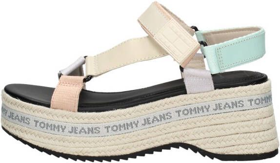 TOMMY JEANS Sleehaksandaaltjes WEDGE SANDAL met praktische klittenbandsluitingen - Foto 3
