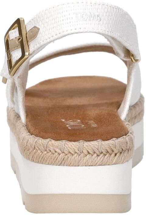 TOMS Giana Sandalen Plat Wit - Foto 4