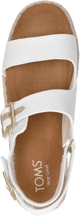 TOMS Giana Sandalen Plat Wit - Foto 7