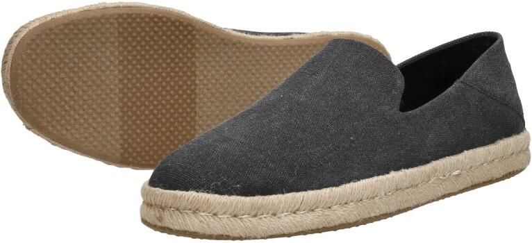 TOMS Shoes Toms Santiago Recycled Cotton Canvas Black Slip-on - Foto 9