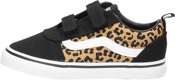 VANS Ward V Animal sneakers met panterprint zwart camel - Foto 2