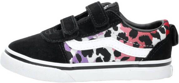 Vans Ward V sneakers zwart wit roze Meisjes Canvas Dierenprint 25 - Foto 3