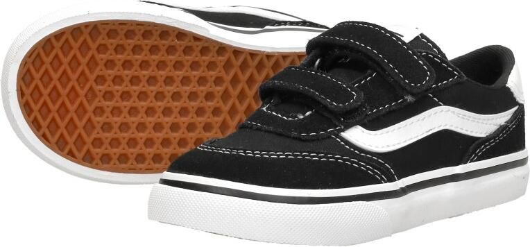Vans Brooklyn LS V SUEDE CANVAS BLACK WHITE Unisex Sneakers BLACK WHITE - Foto 8