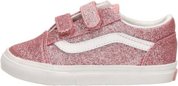 Vans Old Skool V Glitter Rose Gold Sneakers Meisjes Roze - Foto 9