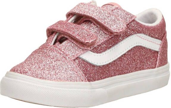 Vans Old Skool V Glitter Rose Gold Sneakers Meisjes Roze - Foto 4