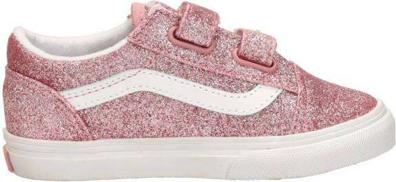 Vans Old Skool V Glitter Rose Gold Sneakers Meisjes Roze - Foto 6