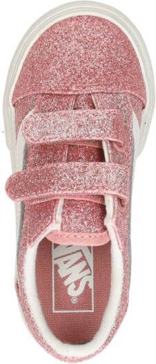 Vans Old Skool V Glitter Rose Gold Sneakers Meisjes Roze - Foto 8