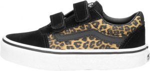 Vans Ward V Cheetah Klittenband Sneaker Bruin Multi