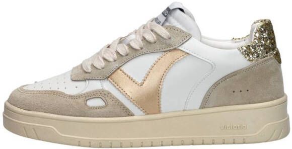Victoria Sneakers Seul Serraje & Glitter Dames Sneakers Wit-goud - Foto 3