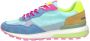 Victoria Sneakers Luna Nylon Multicolor Split Leather - Thumbnail 2