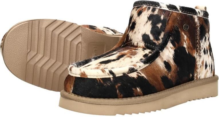 Warmbat Barunga boot Print Hairy Cow Dames Laarzen Zwart - Foto 3
