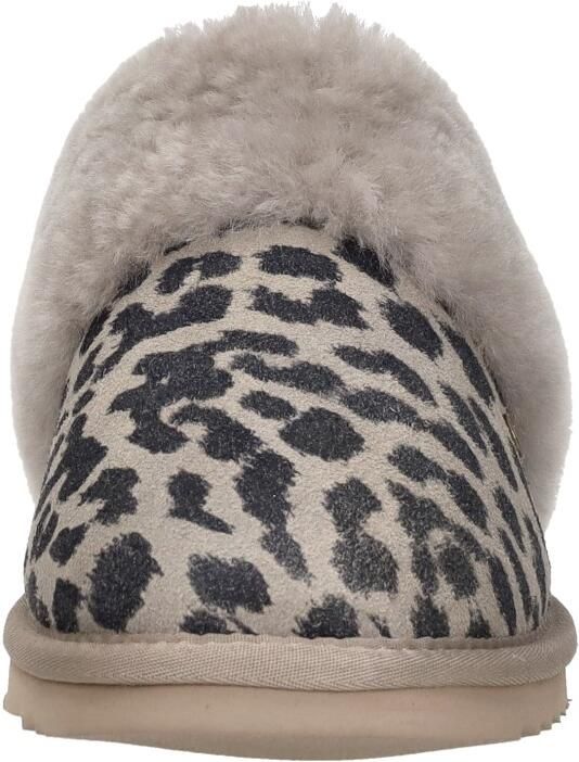 Warmbat Collie Print Panther Dames Sloffen Taupe - Foto 3